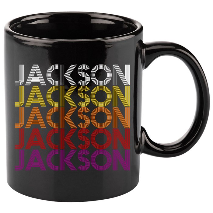 Jackson City Retro 11oz C Handle Ceramic Mug