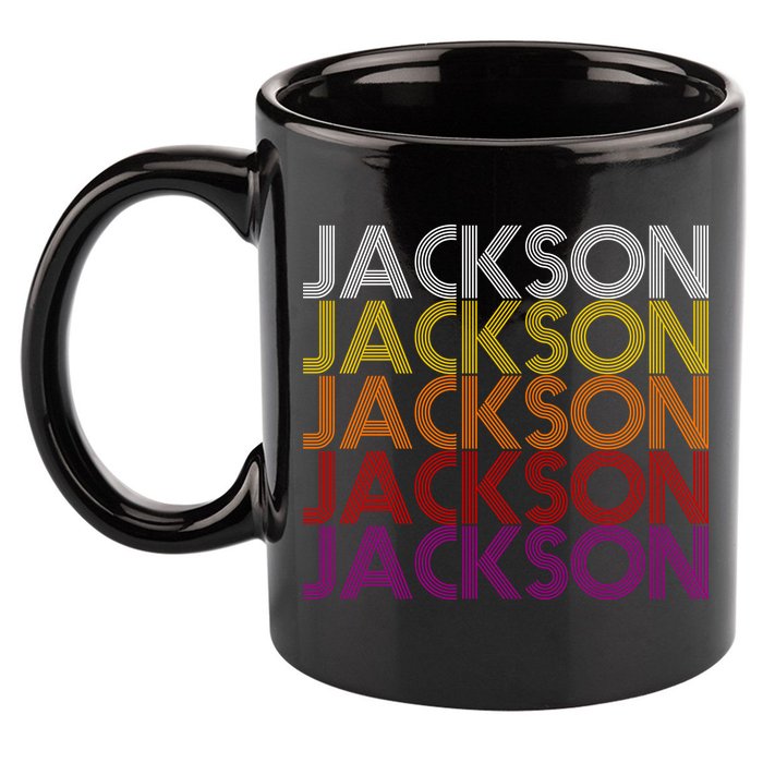 Jackson City Retro 11oz C Handle Ceramic Mug