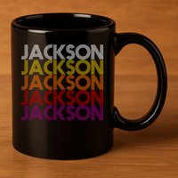 Jackson City Retro 11oz C Handle Ceramic Mug