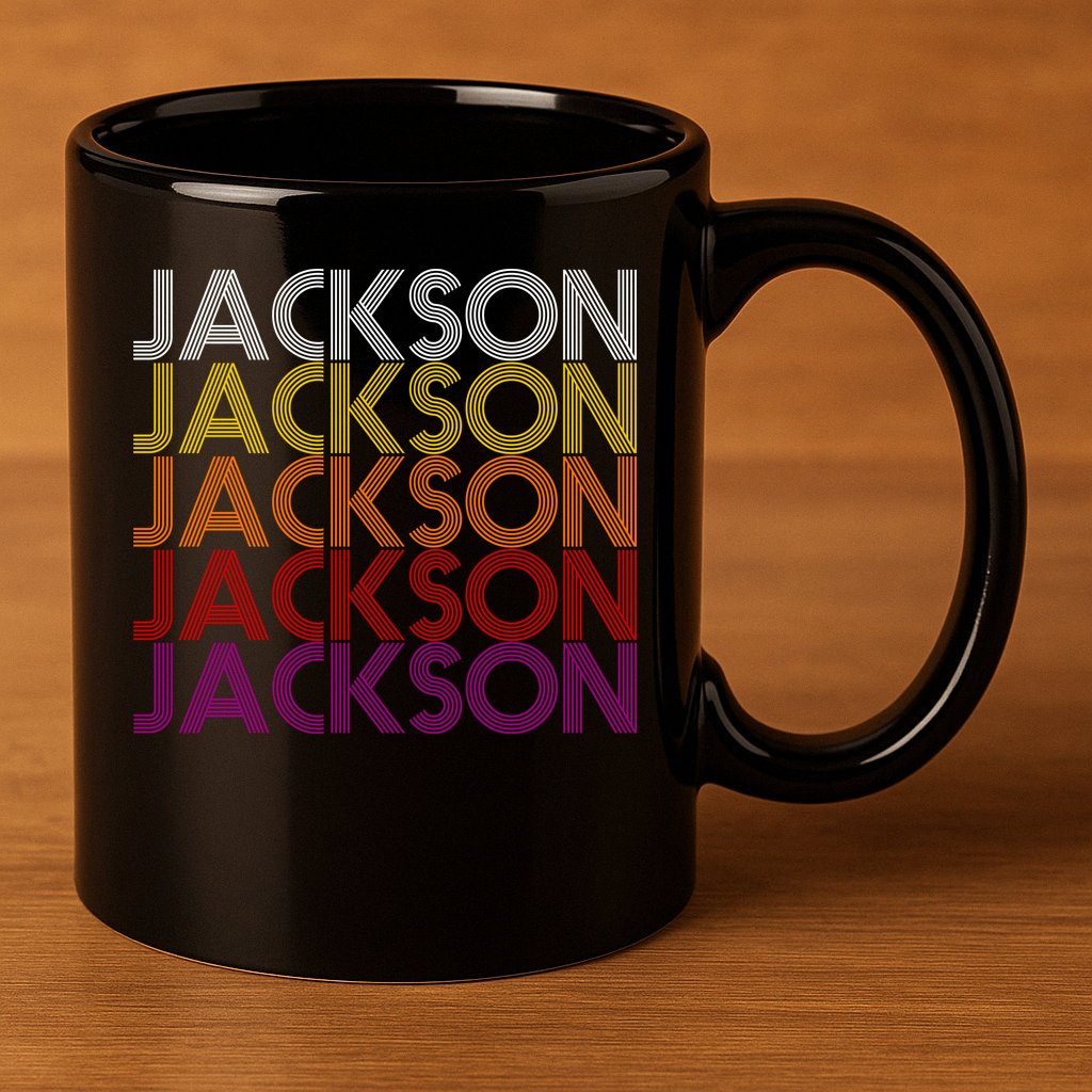 Jackson City Retro 11oz C Handle Ceramic Mug