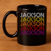 Jackson City Retro 11oz C Handle Ceramic Mug