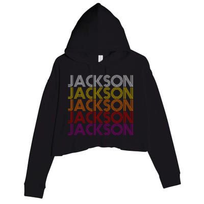 Jackson City Retro Crop Fleece Hoodie