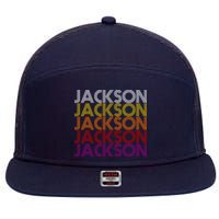 Jackson City Retro 7 Panel Mesh Trucker Snapback Hat