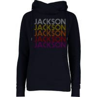 Jackson City Retro Womens Funnel Neck Pullover Hood