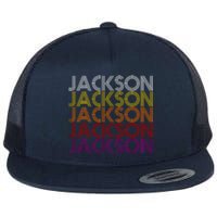 Jackson City Retro Flat Bill Trucker Hat