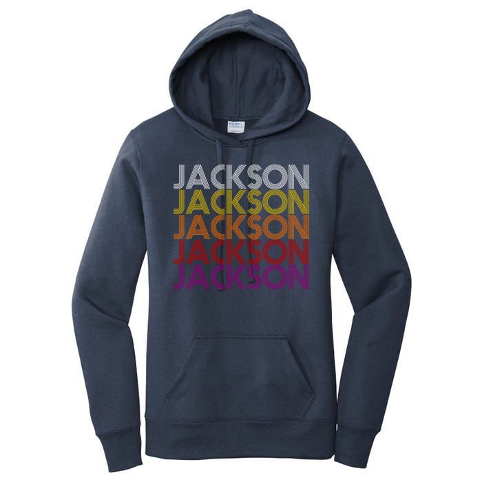 Jackson City Retro Women's Pullover Hoodie