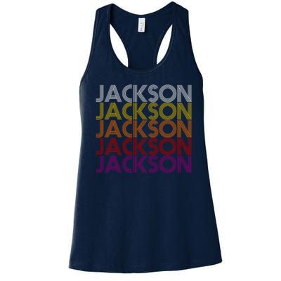 Jackson City Retro Women's Racerback Tank