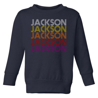 Jackson City Retro Toddler Sweatshirt