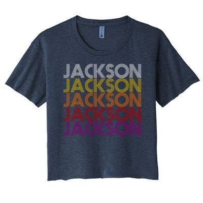 Jackson City Retro Women's Crop Top Tee