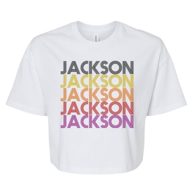 Jackson City Retro Bella+Canvas Jersey Crop Tee