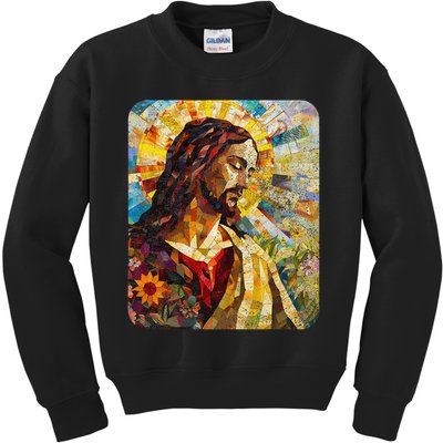 Jesus Christ Renaissance Art Church Kids Sweatshirt