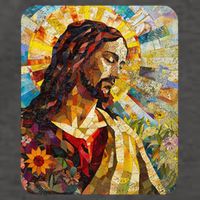 Jesus Christ Renaissance Art Church Vector Backpack