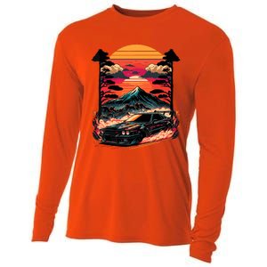 Japanese Car Racing Drifting Lover Racing Cars Jdm Legend Cooling Performance Long Sleeve Crew