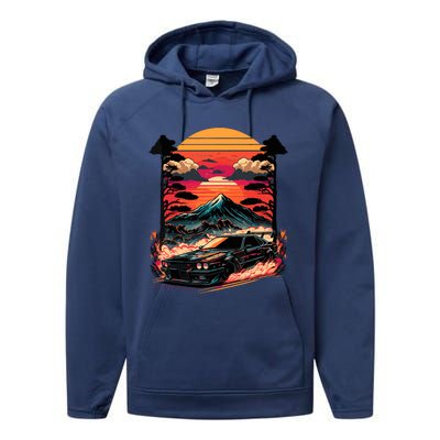 Japanese Car Racing Drifting Lover Racing Cars Jdm Legend Performance Fleece Hoodie