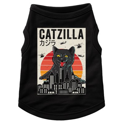 Japanese Catzilla Retro Anime Cat Doggie Tank