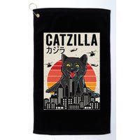 Japanese Catzilla Retro Anime Cat Golf Towel