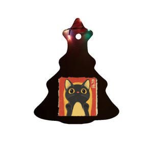 Japanese Cat Ramen Noodle Anime Manga Kawaii Sweet Cat Ceramic Tree Ornament