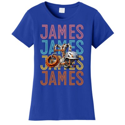 James Custom Rock Climbing Hobbyist Gift Women's T-Shirt