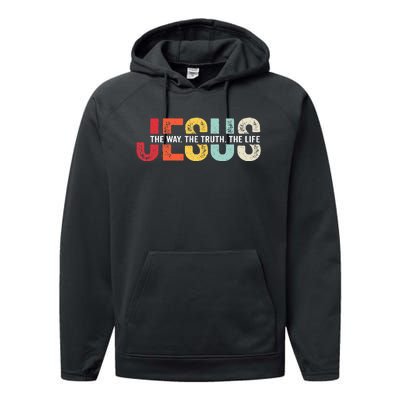 Jesus Christian Religious Bible Faith Gift Performance Fleece Hoodie