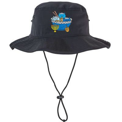 Jewish Cats Ra Kitten Anime Happy Hanukkah Pajamas Chanukah PJs Bucket Hat