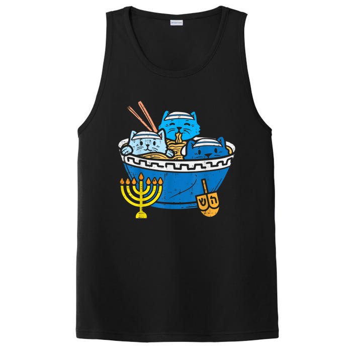 Jewish Cats Ra Kitten Anime Happy Hanukkah Pajamas Chanukah PJs PosiCharge Competitor Tank