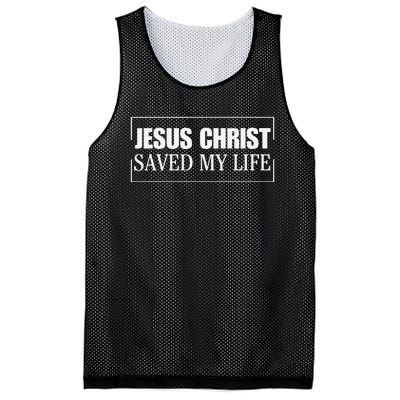 Jesus Christ Saved My Life Family Matching Group Mesh Reversible Basketball Jersey Tank