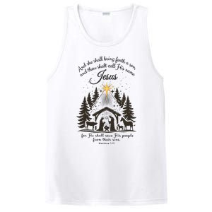 Jesus Christmas She Shall Bring Forth A Son Nativity Scene PosiCharge Competitor Tank