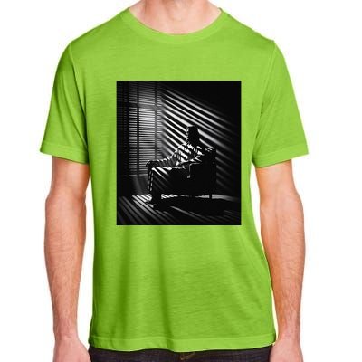 Jesus Christ Sitting In A Chair Film Noir Atmosphere Adult ChromaSoft Performance T-Shirt