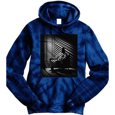 Jesus Christ Sitting In A Chair Film Noir Atmosphere Tie Dye Hoodie