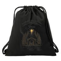 Jesus Christmas She Shall Bring Forth A Son Nativity Scene Drawstring Bag