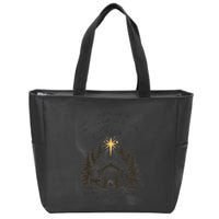 Jesus Christmas She Shall Bring Forth A Son Nativity Scene Zip Tote Bag