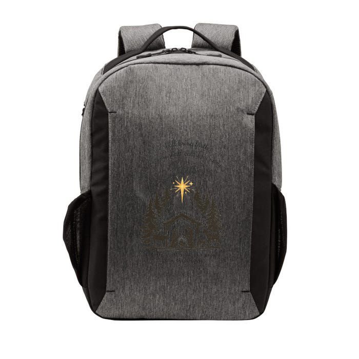 Jesus Christmas She Shall Bring Forth A Son Nativity Scene Vector Backpack