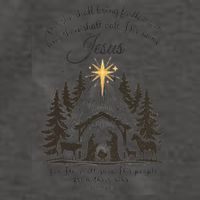 Jesus Christmas She Shall Bring Forth A Son Nativity Scene Vector Backpack