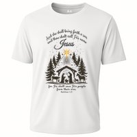 Jesus Christmas She Shall Bring Forth A Son Nativity Scene Performance Shirt