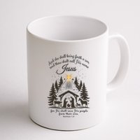 Jesus Christmas She Shall Bring Forth A Son Nativity Scene Mug