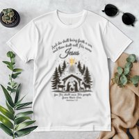 Jesus Christmas She Shall Bring Forth A Son Nativity Scene Premium T-Shirt