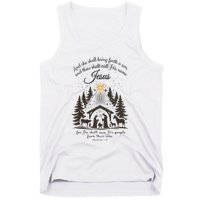 Jesus Christmas She Shall Bring Forth A Son Nativity Scene Tank Top