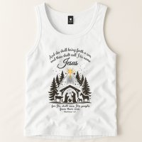 Jesus Christmas She Shall Bring Forth A Son Nativity Scene Tank Top