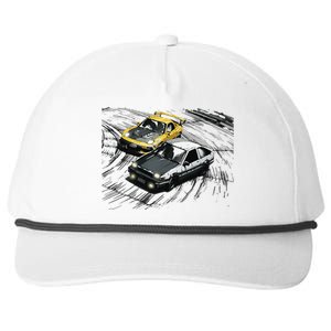 JDM Car Street Drift Race 86 VS FD Anime Style Snapback Five-Panel Rope Hat