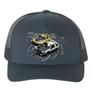 JDM Car Street Drift Race 86 VS FD Anime Style Yupoong Adult 5-Panel Trucker Hat