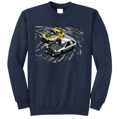 JDM Car Street Drift Race 86 VS FD Anime Style Sweatshirt