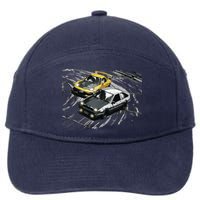 JDM Car Street Drift Race 86 VS FD Anime Style 7-Panel Snapback Hat