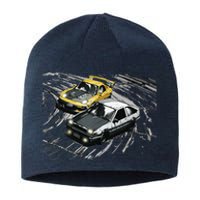 JDM Car Street Drift Race 86 VS FD Anime Style Sustainable Beanie