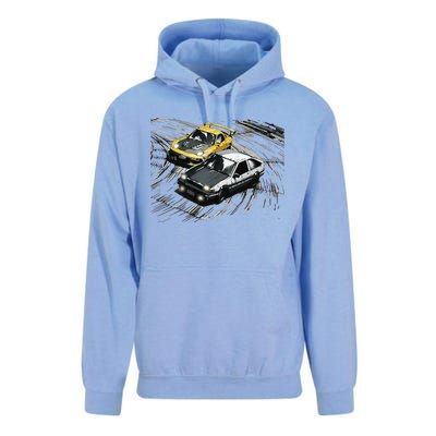 JDM Car Street Drift Race 86 VS FD Anime Style Unisex Surf Hoodie