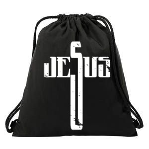 Jesus Cross Symbol Limited Edition Drawstring Bag