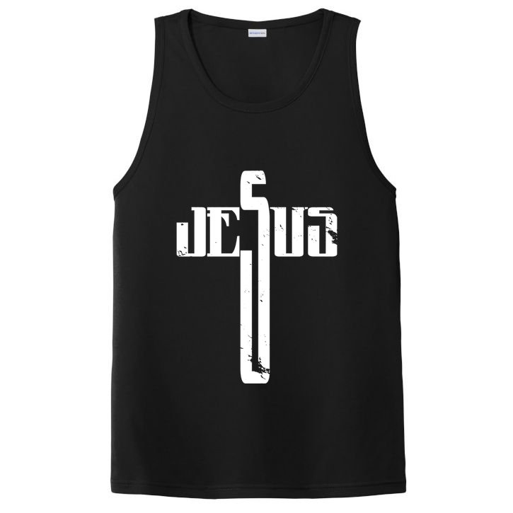 Jesus Cross Symbol Limited Edition PosiCharge Competitor Tank