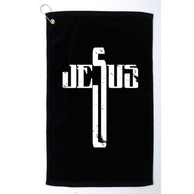 Jesus Cross Symbol Limited Edition Platinum Collection Golf Towel