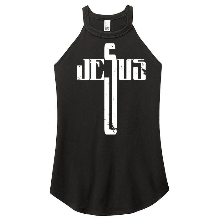 Jesus Cross Symbol Limited Edition Women's Perfect Tri Rocker Tank