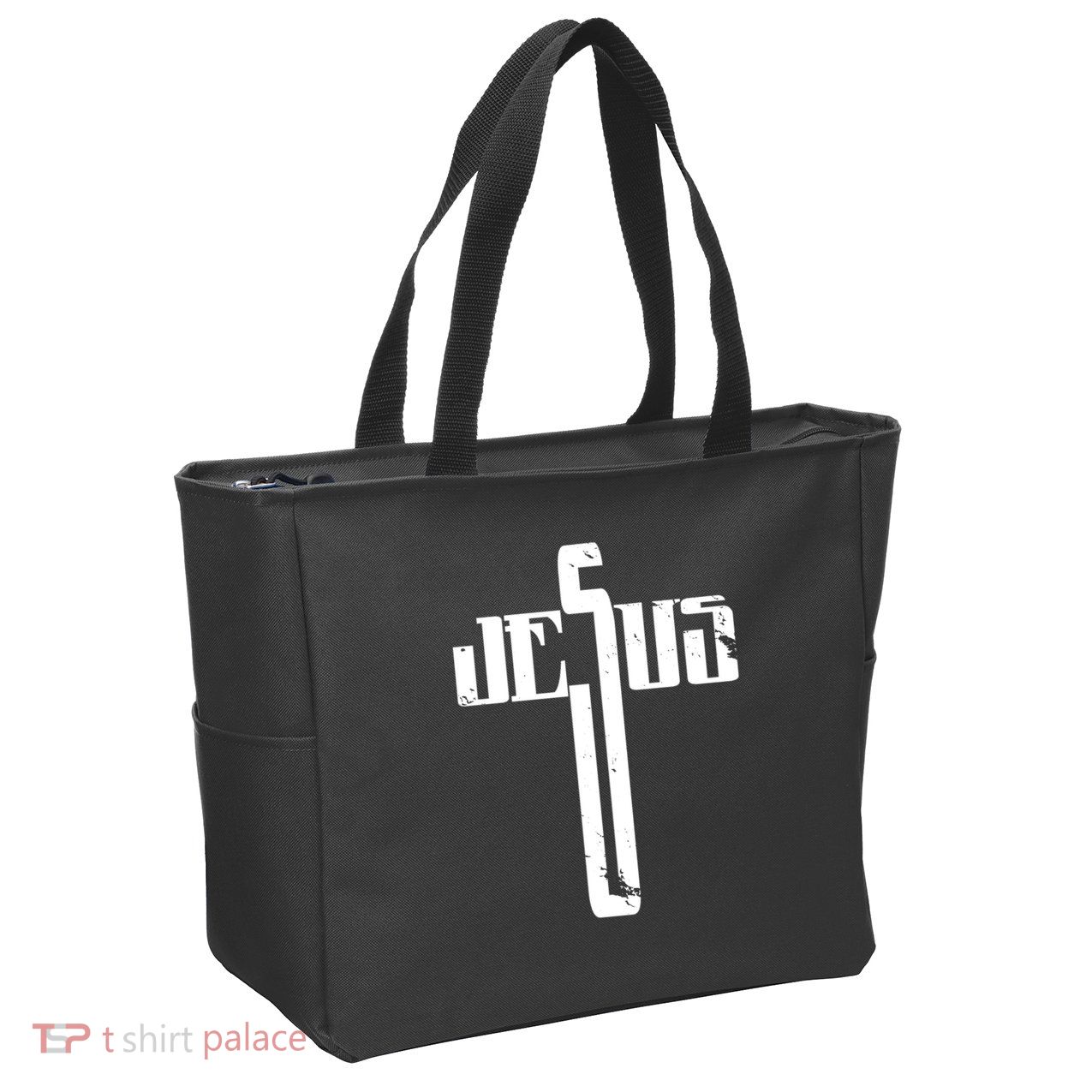 Jesus Cross Symbol Limited Edition Zip Tote Bag