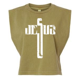 Jesus Cross Symbol Limited Edition Garment-Dyed Women's Muscle Tee